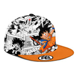 Goku Kid Snapback Hat Custom Dragon Ball Anime Hat Mix Manga