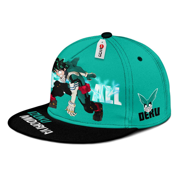 Deku Hat Cap One For All Anime Snapback Hat