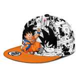 Goku Kid Snapback Hat Custom Dragon Ball Anime Hat Mix Manga