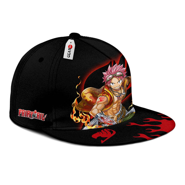 Natsu Dragneel Snapback Hat Custom Fairy Tail Anime Hat