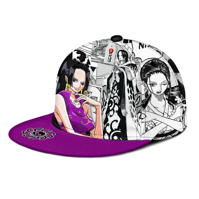 Boa Hancock Snapback Hat Custom One Piece Anime Hat Mix Manga