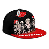 Akatsuki Team Snapback Hat Custom Anime Hat