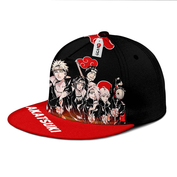 Akatsuki Team Snapback Hat Custom Anime Hat