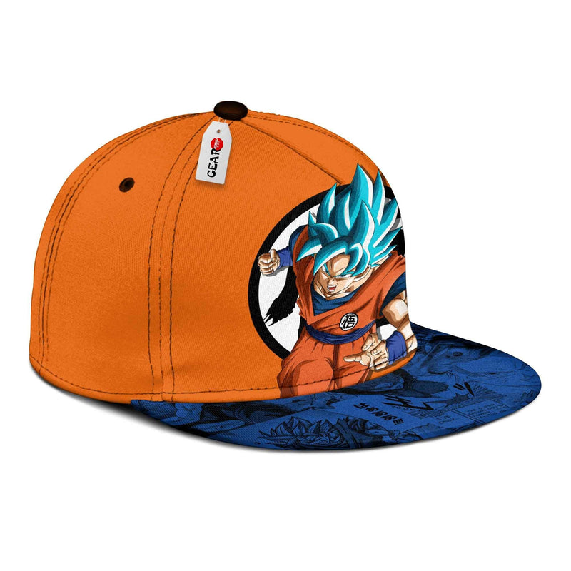 Goku Blue Cap Hat Custom Anime Dragon Ball Snapback