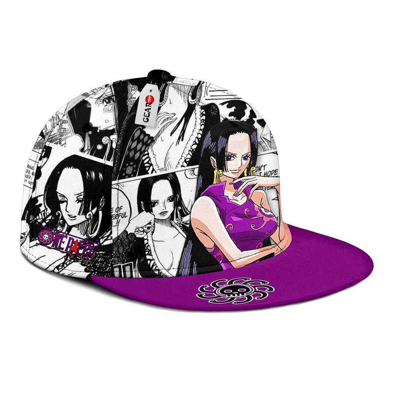 Boa Hancock Snapback Hat Custom One Piece Anime Hat Mix Manga