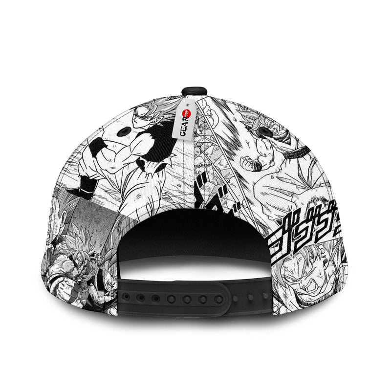 Goku Blue Snapback Hat Custom Dragon Ball Anime Hat Mix Manga