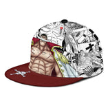 Edward Newgate Snapback Hat Custom One Piece Anime Hat Mix Manga