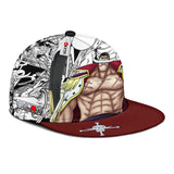 Edward Newgate Snapback Hat Custom One Piece Anime Hat Mix Manga