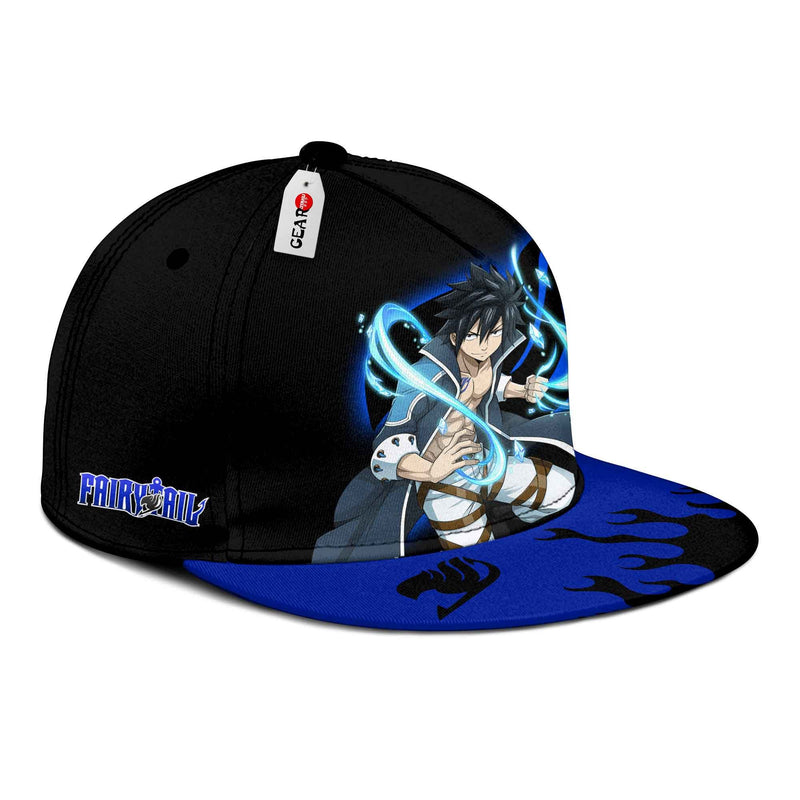 Gray Fullbuster Snapback Hat Custom Fairy Tail Anime Hat