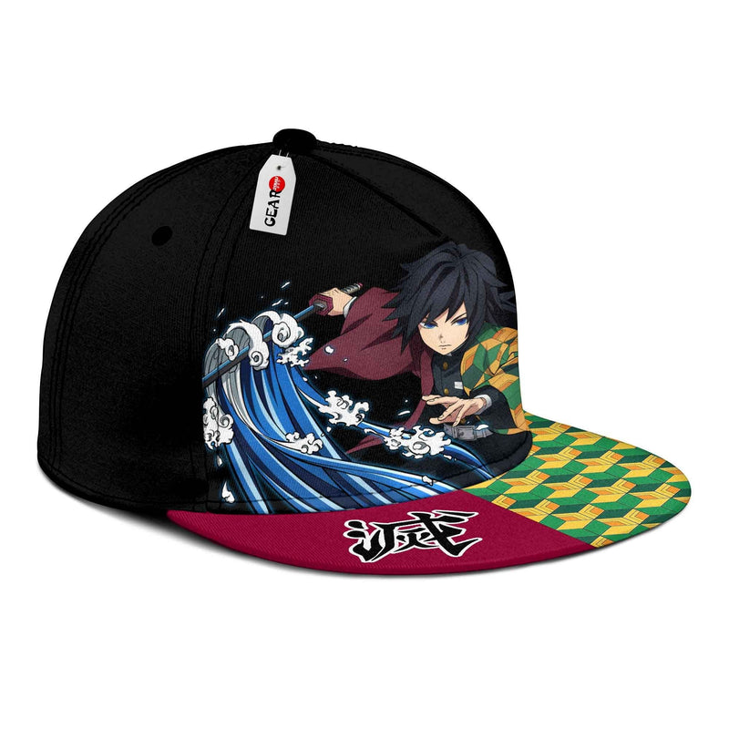 Giyuu Tomioka Cap Hat Custom Kimetsu Anime Snapback