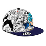 Vegeta Blue Snapback Hat Custom Dragon Ball Anime Hat Mix Manga