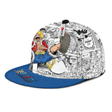 Luffy Gear 5 Snapback Hat Custom One Piece Anime Hat Mix Manga