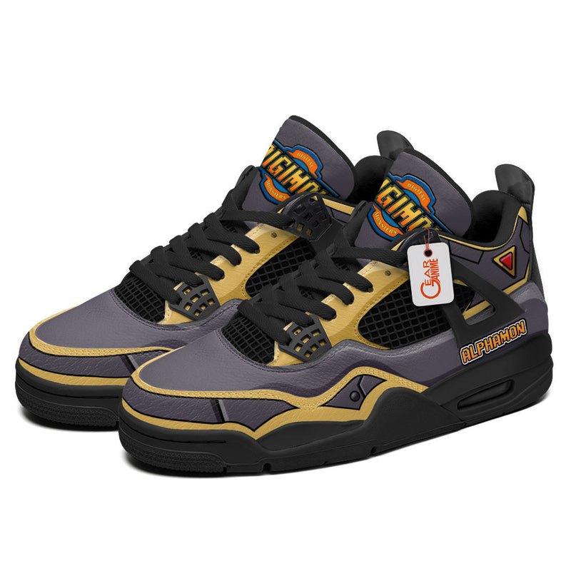 Alphamon J4 Sneakers Digimon Personalized Shoes MN2903