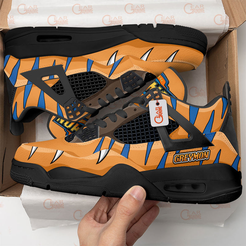 Greymon J4 Sneakers Digimon Personalized Shoes MN2903