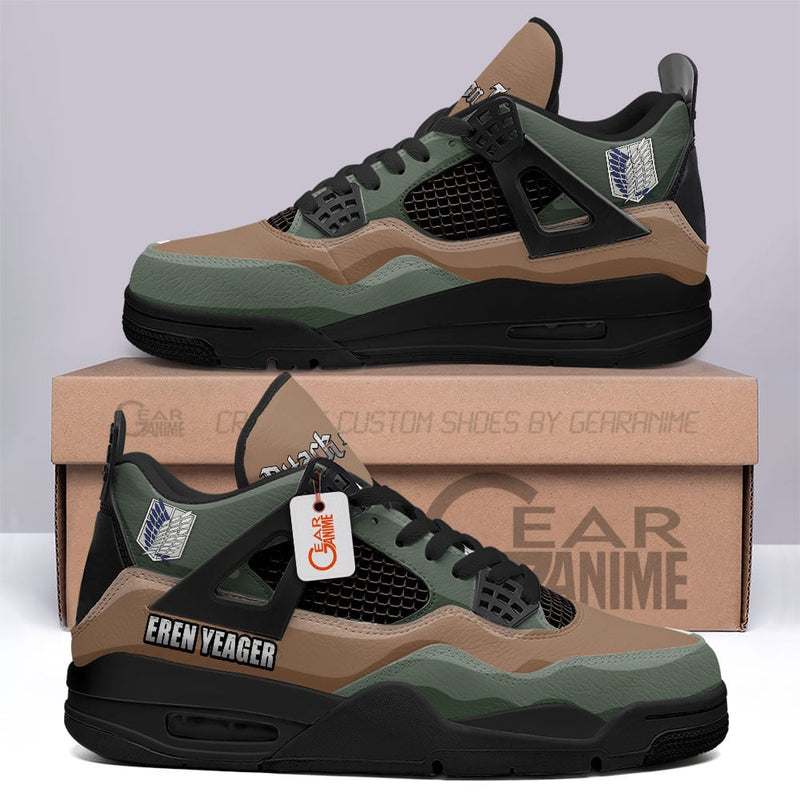 Eren Yeager J4 Sneakers Anime Name MN2903