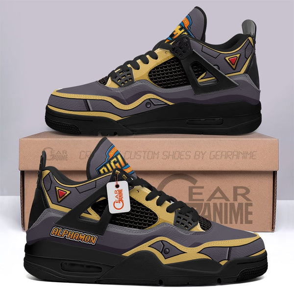 Alphamon J4 Sneakers Digimon Personalized Shoes MN2903