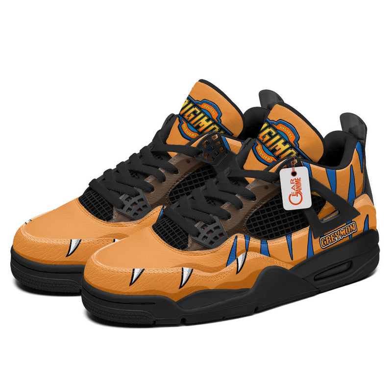 Greymon J4 Sneakers Digimon Personalized Shoes MN2903