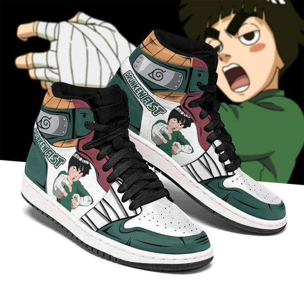 Drunken Fist Rock Lee J1 Sneakers Anime