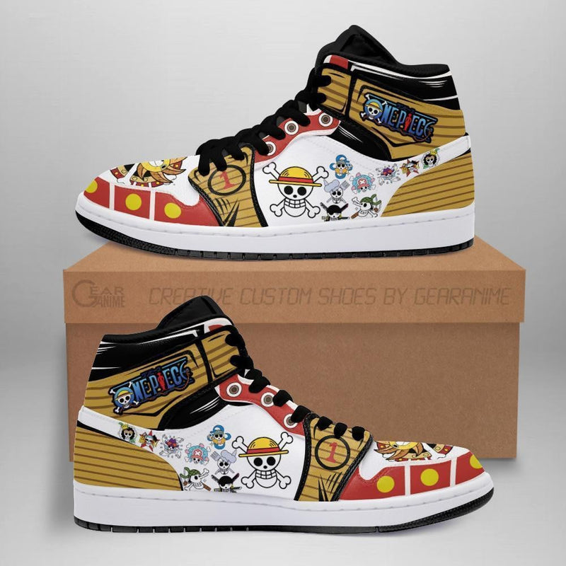 Jolly Roger Straw Hat Pirates J1 Sneakers Anime Shoes