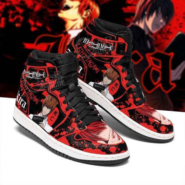 Light Yagami J1 Sneakers Anime Red