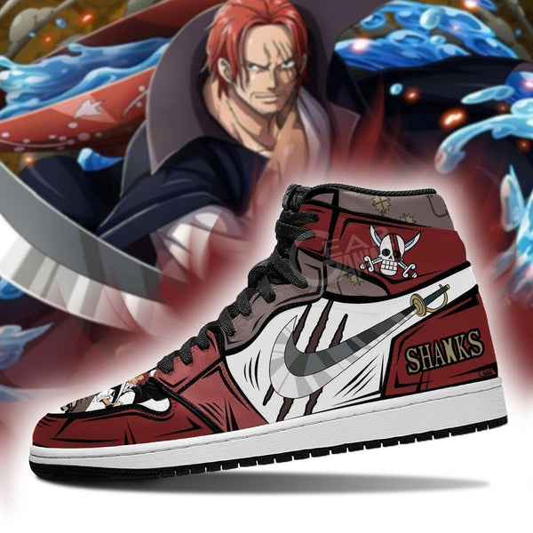 Red-Haired Shanks Gryphon Sword J1 Sneakers Custom