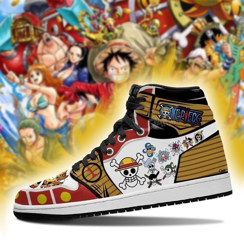 Jolly Roger Straw Hat Pirates J1 Sneakers Anime Shoes