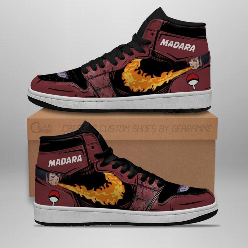 Madara Shoes Jutsu Fire Release J1 Sneakers Anime