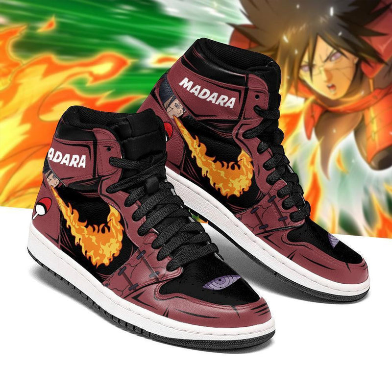 Madara Shoes Jutsu Fire Release J1 Sneakers Anime