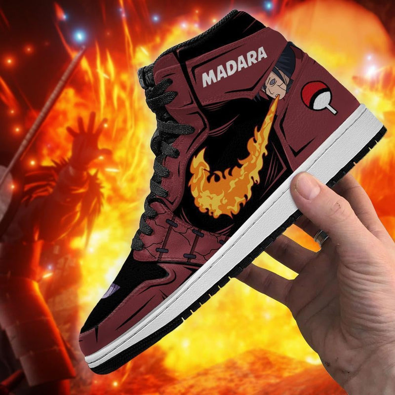 Madara Shoes Jutsu Fire Release J1 Sneakers Anime