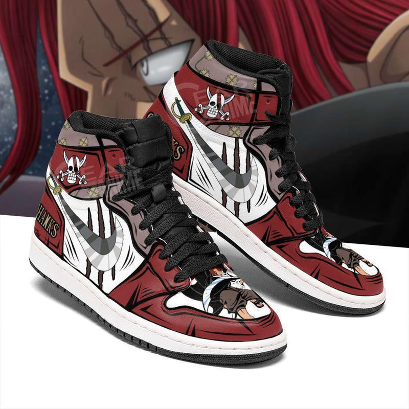 Red-Haired Shanks Gryphon Sword J1 Sneakers Custom