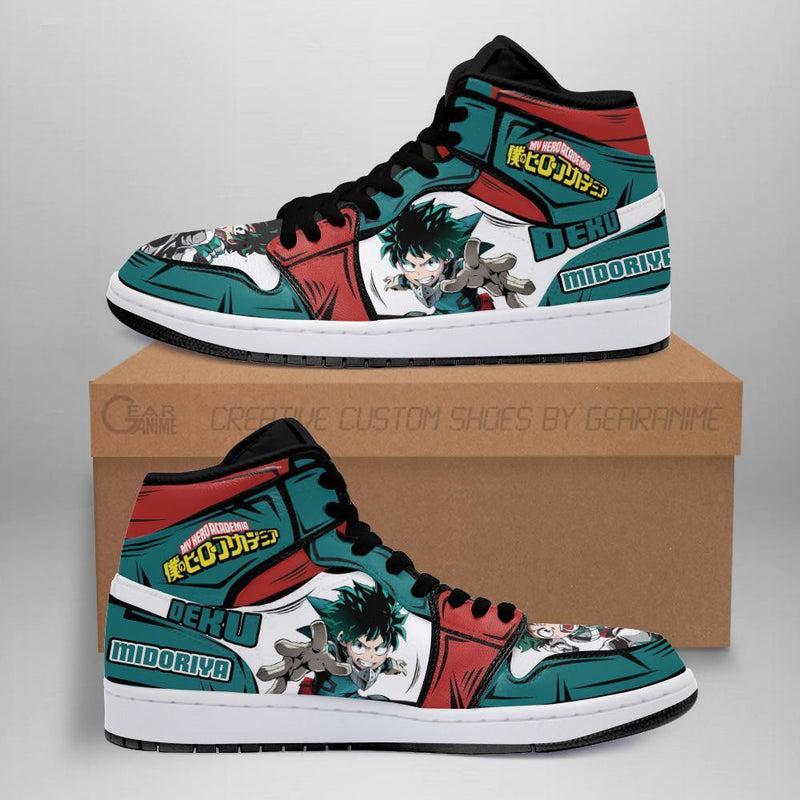 Deku Izuku Midoriya J1 Sneakers Anime BNHA Shoes