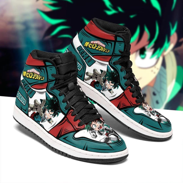 Deku Izuku Midoriya J1 Sneakers Anime BNHA Shoes