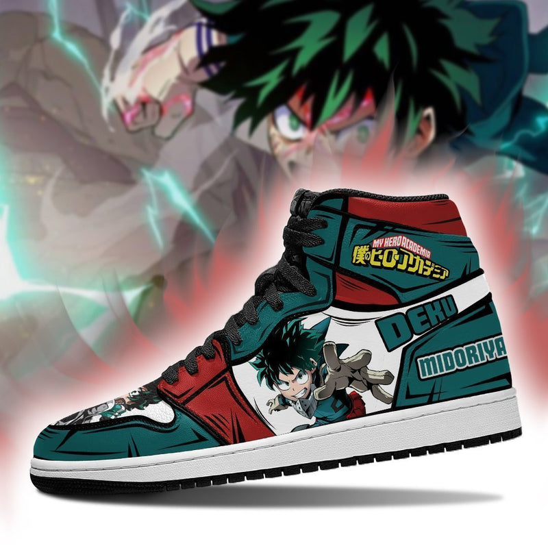 Deku Izuku Midoriya J1 Sneakers Anime BNHA Shoes