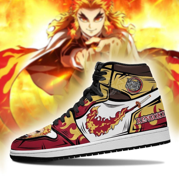 Kyojuro Rengoku J1 Sneakers Anime Demon Slayer Flame