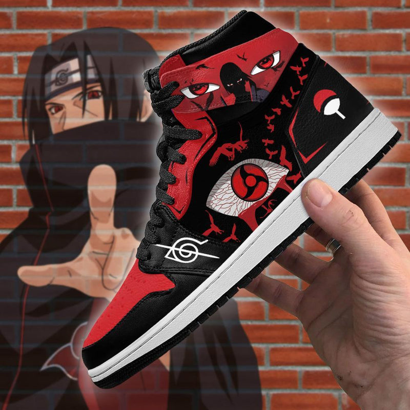 Akatsuki Itachi Sharingan Eyes J1 Sneakers Anime