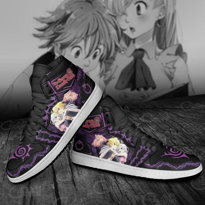 J1 Sneakers Anime Meliodas and Elizabeth