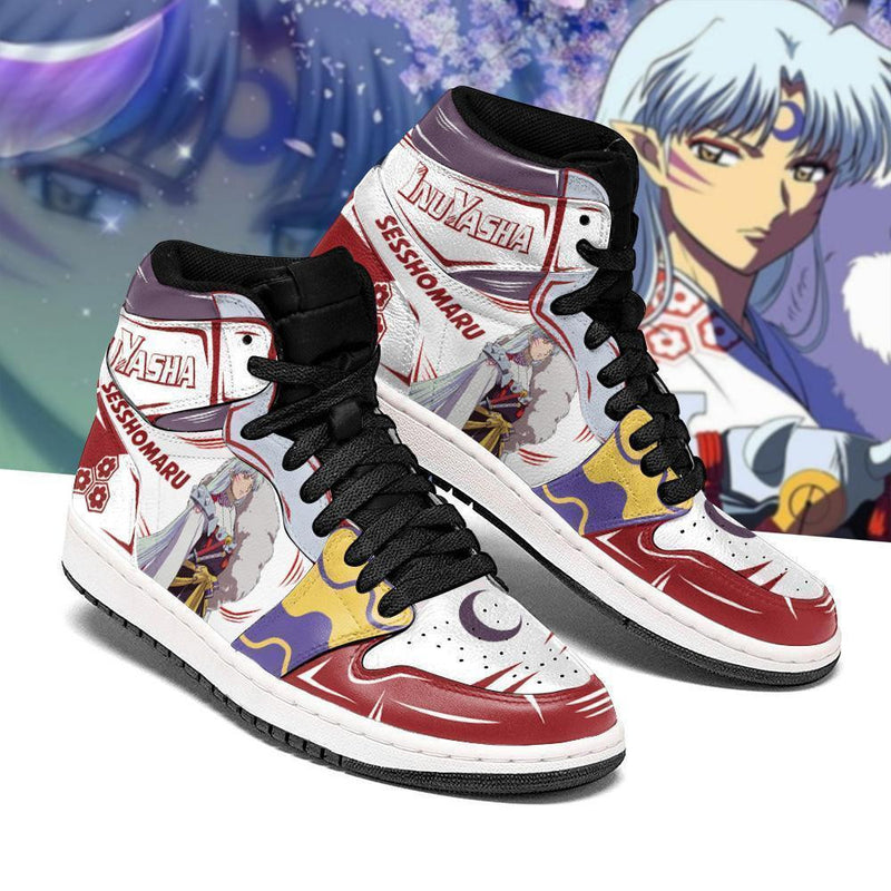 Sesshomaru J1 Sneakers Anime Inuyasha Leather MN08