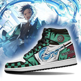 Kamado Tanjiro J1 Sneakers Anime KNY Water Breathing Shoes MN08