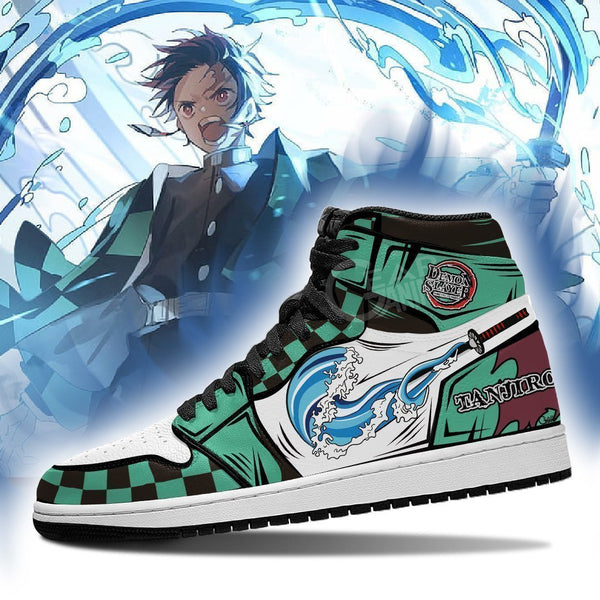 Kamado Tanjiro J1 Sneakers Anime KNY Water Breathing Shoes MN08