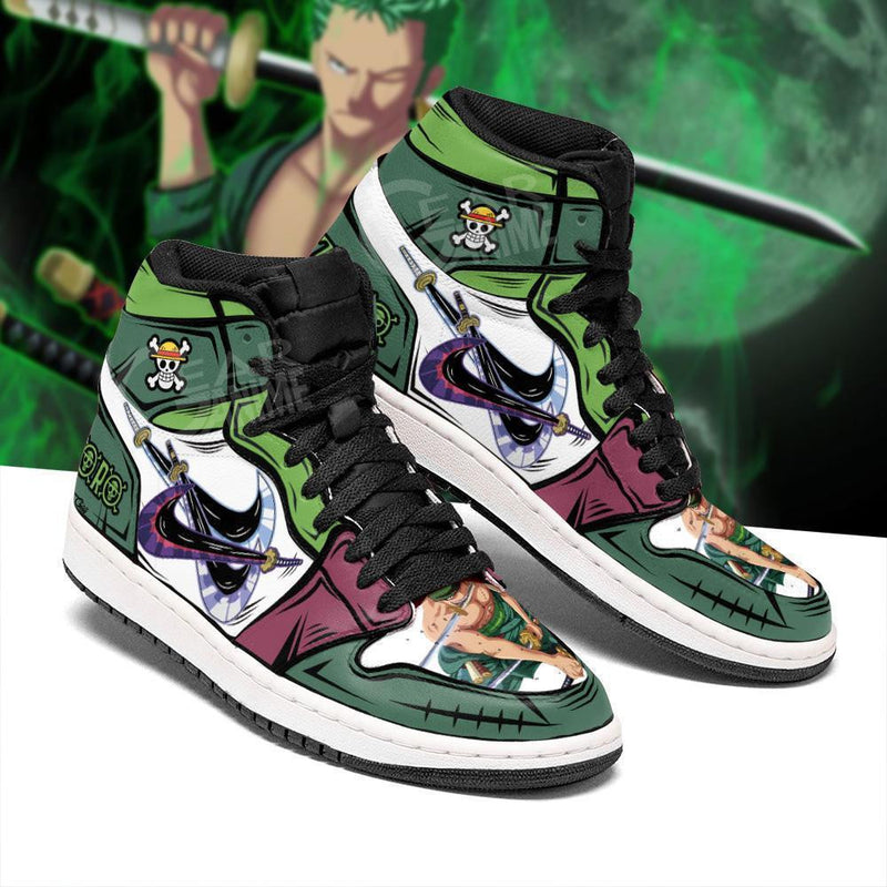 Roronoa Zoro J1 Sneakers Anime Three Swords Styles