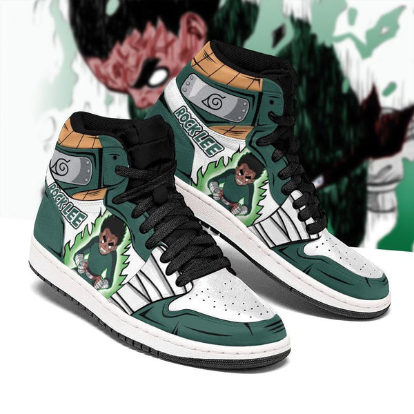 Rock Lee J1 Sneakers Anime Power Costume Boots