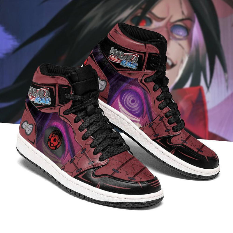 Madara Rinnegan and Mangekyou J1 Sneakers Anime