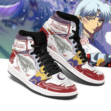 Sesshomaru Sword J1 Sneakers Anime Inuyasha Leather MN08