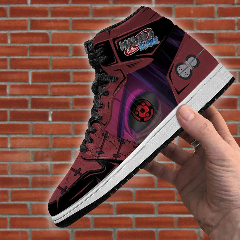 Madara Rinnegan and Mangekyou J1 Sneakers Anime