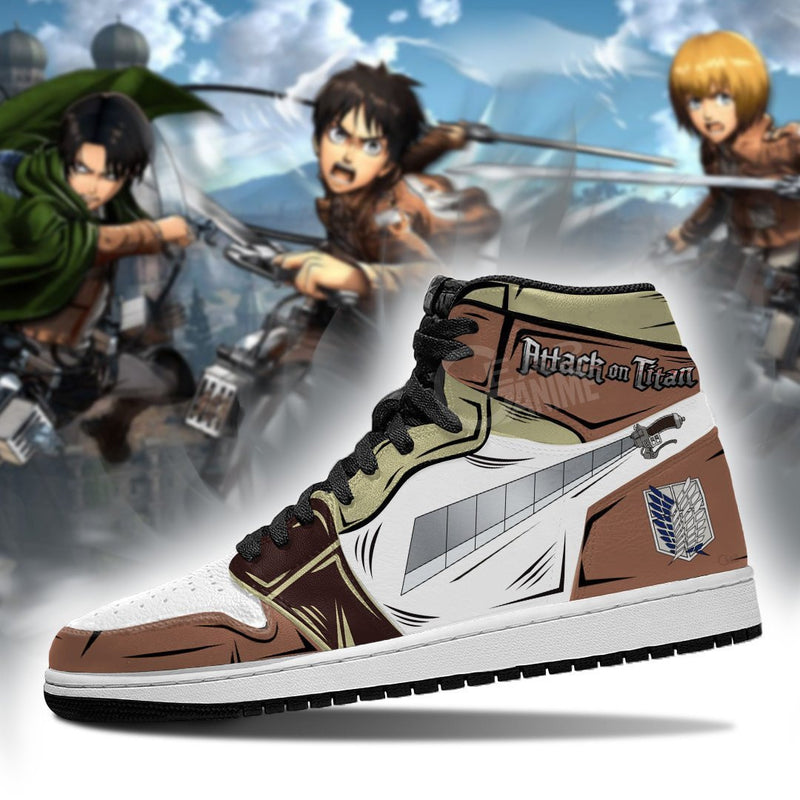 Shingeki Sword J1 Sneakers Anime AOT MN08