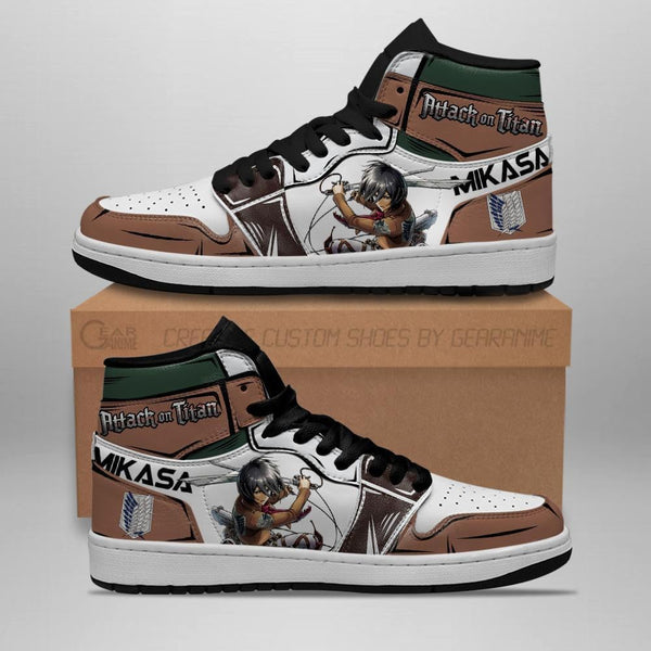 Mikasa Ackerman J1 Sneakers Anime Shingeki MN08