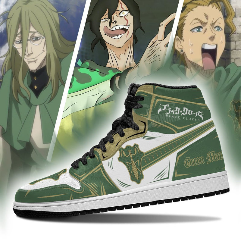 Green Mantis Magic Knight J1 Sneakers Anime