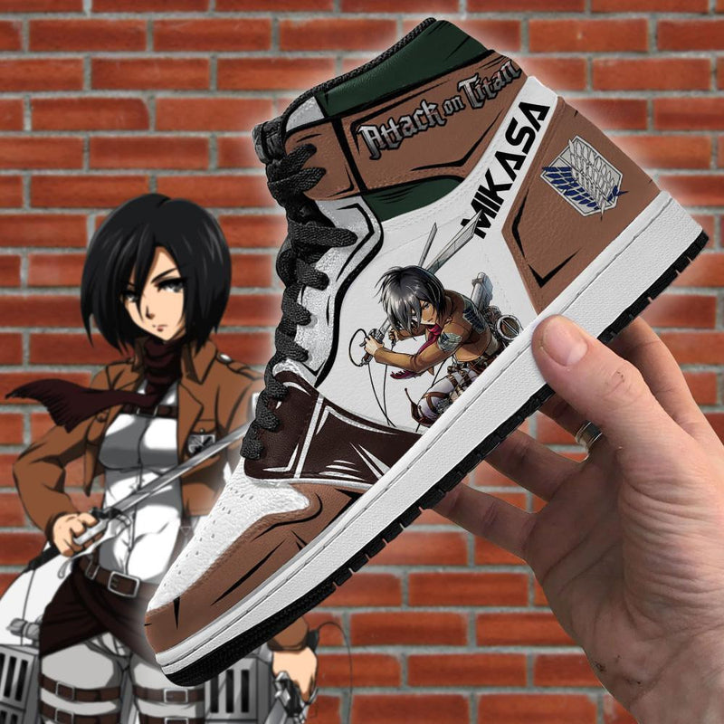 Mikasa Ackerman J1 Sneakers Anime Shingeki MN08