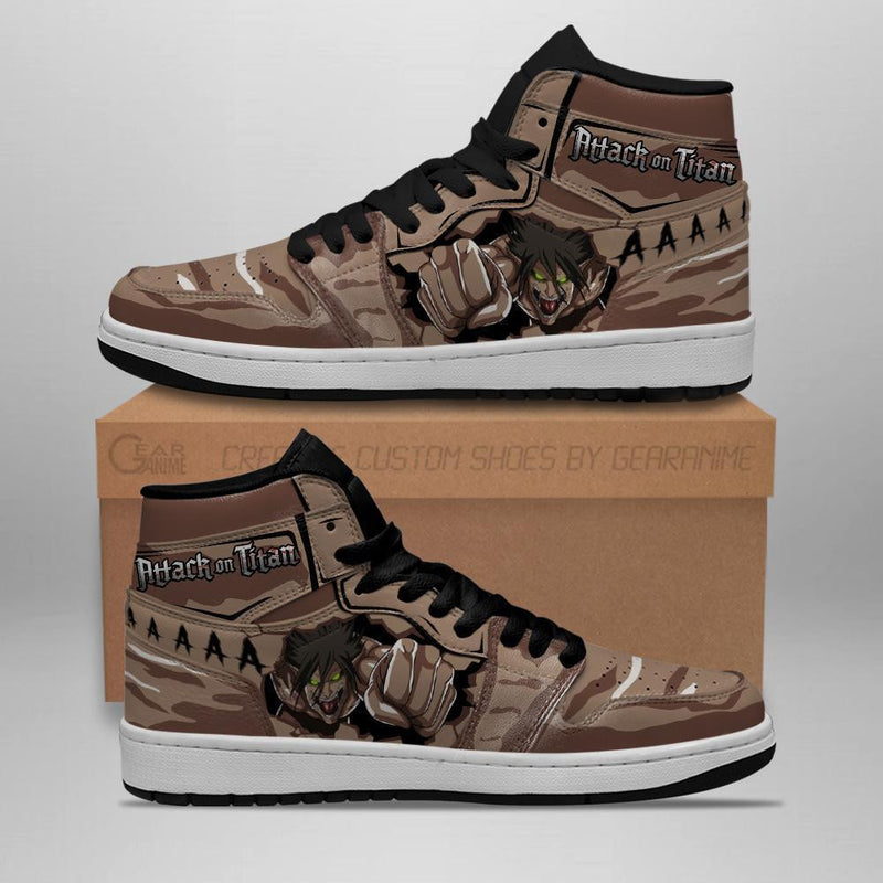 Eren Titan J1 Sneakers Anime Costume Shingeki MN08