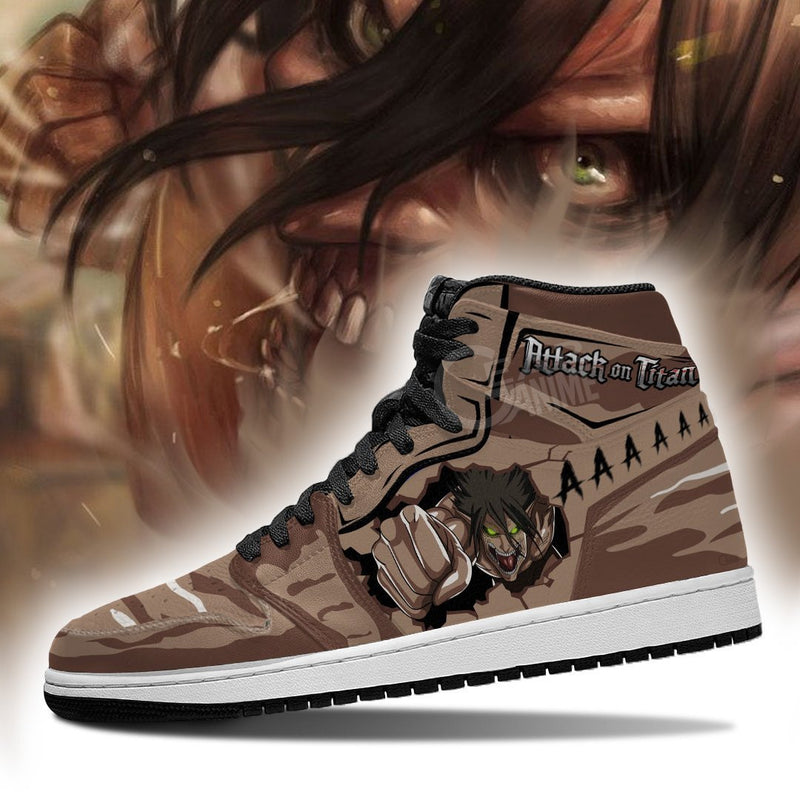 Eren Titan J1 Sneakers Anime Costume Shingeki MN08